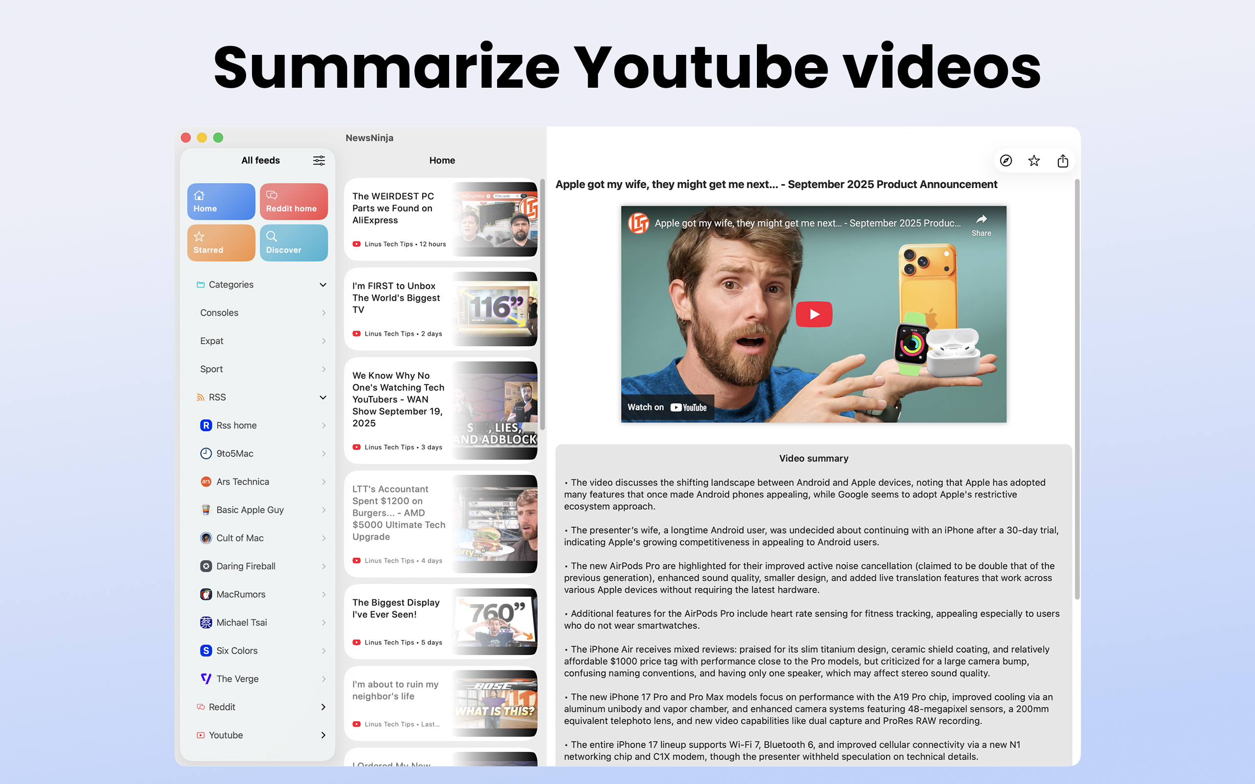 NewsNinja Mac screenshot 3